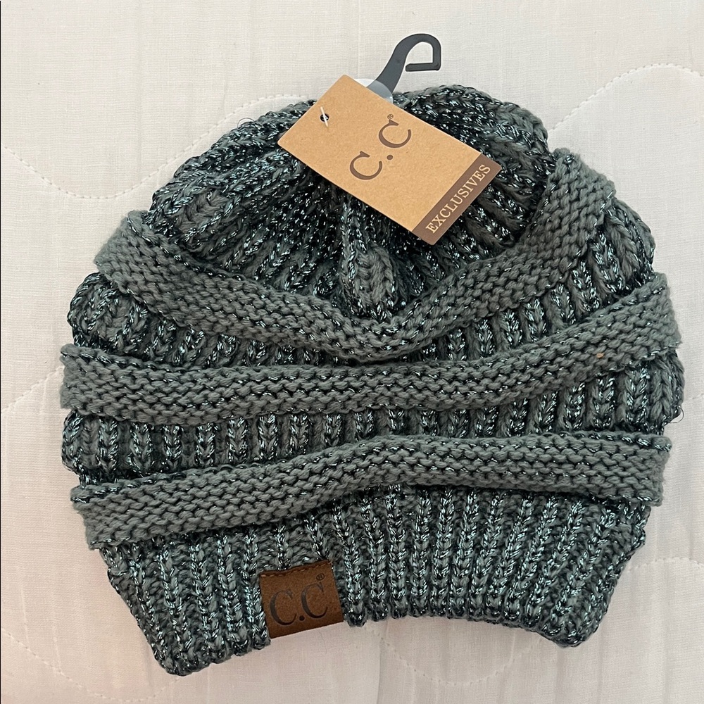 C.C Kids Charcoal Knit Beanie